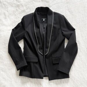 DREW Size XS Black Blazer with Beaded Accents